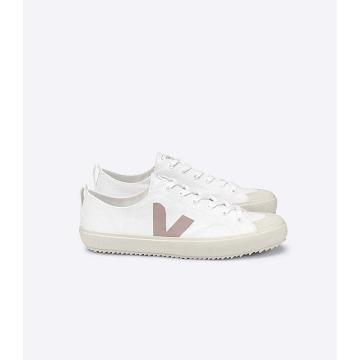 Veja NOVA CANVAS Women's Shoes White/Brown | CA 475YXF